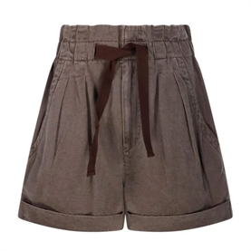 Isabel Marant Etoile Nirma Shorts, Dark Bronze 